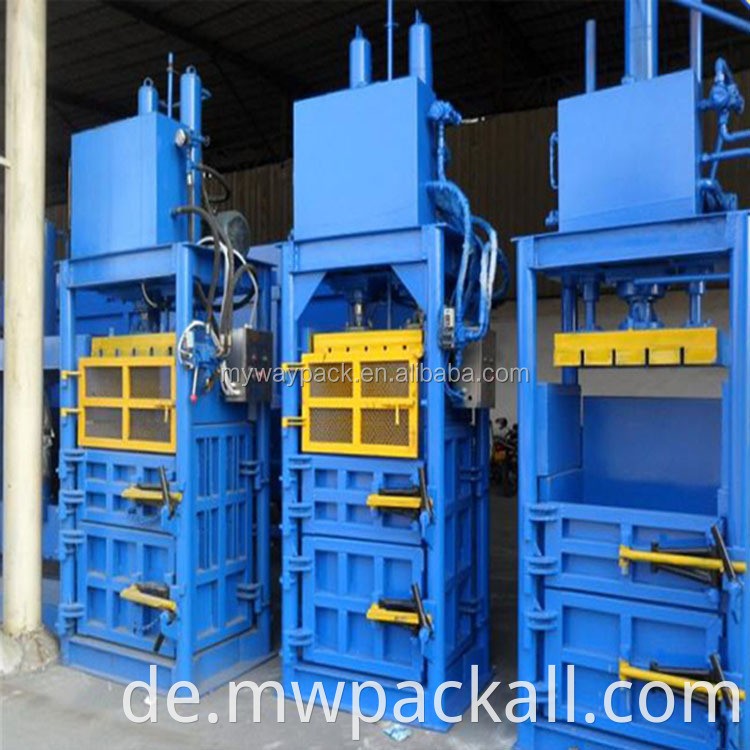 60 Tonnen vertikaler Hydraulikschrott -Metall -Ballenmaschine/Hydraulikabfall Plastikflaschenpresse Quadratballen